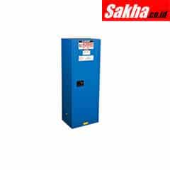 Justrite ChemCor® Slimline Hazardous Material Safety Cabinet 22 Gallon, 1 Self-Close Door, Royal Blue
