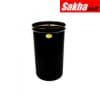 Justrite Cease-Fire® Waste Receptacle Safety Drum Can Only, 12 Gallon, Black