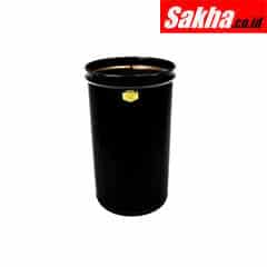 Justrite Cease-Fire® Waste Receptacle Safety Drum Can Only, 12 Gallon, Black