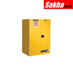 Justrite Sure-Grip® EX Flammable Safety Cabinet 90 Gallon, 2 Self-Close Doors, Yellow