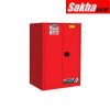 Justrite Sure-Grip® EX Flammable Safety Cabinet 90 Gallon, 2 Self-Close Doors, Red