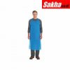 ANSELL 56-230 Disposable Sleeve Apron, Blue, 46 Length, 27