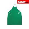 CONDOR 3XE79 Chemical Resistant Bib Apron, Green, 45 Length, 35