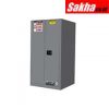 Justrite Sure-Grip® EX Flammable Safety Cabinet 60 Gallon, 2 Manual-Close Doors, Gray