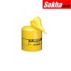 Justrite Type I Steel Safety Can For Diesel With Funnel, 5 Gallon, Yellow