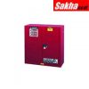 Justrite Sure-Grip® EX Flammable Safety Cabinet 30 Gallon, 2 Self-Close Doors, Red