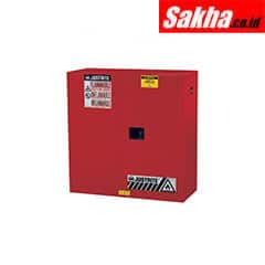 Justrite Sure-Grip® EX Flammable Safety Cabinet 30 Gallon, 2 Manual Close Doors, Red