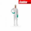 ANSELL S-BDCCT Collared Disposable Coveralls with Elastic Cuff