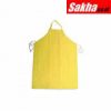 CONDOR 1N872 Chemical Resistant Bib Apron, Yellow, 45 Length