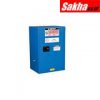 Justrite ChemCor® Compac Hazardous Material Safety Cabinet 12 Gallon, 1 Self-Close Door, Royal Blue