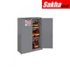 Justrite Sure-Grip® EX Flammable Safety Cabinet 45 Gallon, 2 Self-Close Doors, Gray