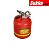 Justrite Safety Can For Liquid Disposal 5 Gallon,Polyethylene