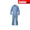 CONDOR 31TU68 Coveralls with Elastic Cuff, SMS Material, Blue, XL