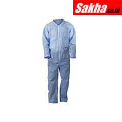 CONDOR 31TU89 Coveralls with Open Cuff, SMS Material, Blue, 4XL