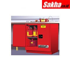 Justrite Sure-Grip® EX Undercounter Flammable Safety Cabinet 22 Gallon,2 Manual Close Doors
