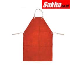 Kennedy KEN8855410K Red Chrome Leather Welders Apron With Ties 24x36