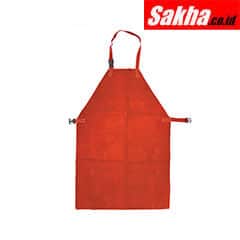 Kennedy KEN8855440K Red Chrome Leather Welders Apron With Buckles 24x36