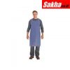 ANSELL 56-015 Chemical Resistant Bib Apron, Blue, 47 Length, 33