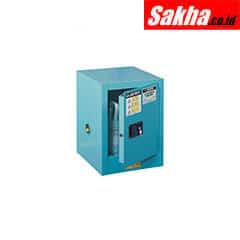 Justrite Sure-Grip® EX Countertop Corrosives Acid Steel Safety Cabinet 4 Gallon, 1 Manual Close Door, Blue