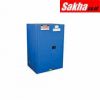 Justrite Sure-Grip® EX Hazardous Material Steel Safety Cabinet 90 Gallon, 2 Self-Close Doors, Royal Blue