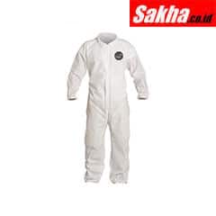 DUPONT PB125SWHLG002500 Collared Disposable Coveralls