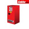 Justrite Sure-Grip® EX Compac Flammable Safety Cabinet 15 Gallon, 1 Manual Close Door, Red