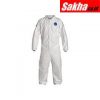 DUPONT TD125SWB2X0025CM Collared Disposable Coveralls with Elastic Cuff, Tyvek