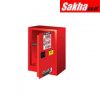 Justrite Sure-Grip® EX Compac Flammable Safety Cabinet 12 Gallon, 1 Manual Close Door