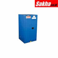 Justrite Sure-Grip® EX Hazardous Material Steel Safety Cabinet 60 Gallon, 2 Self-Close Doors, Royal Blue