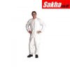 DUPONT IC181SWHMD002500 Collared Disposable Coveralls with Elastic Cuff