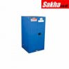 Justrite ChemCor® Hazardous Material Safety Cabinet 60 Gallon, 2 Self-Close Doors, Royal Blue