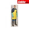 LAKELAND PBLC650 Chemical Resistant Bib Apron, Yellow, 36