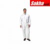 GRAINGER APPROVED CVL-SMS-E-LRG Collared Disposable Coveralls with Elastic Cuff