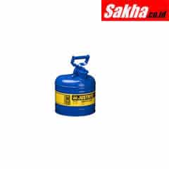 Justrite Type I Steel Safety Can For Kerosene 2 Gallon, Blue