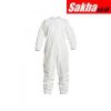 DUPONT IC254BWH2X0025CS Coveralls with Elastic Cuff, Tyvek®