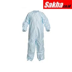 DUPONT CC252BBU2X00250S Collared Disposable Coveralls with Elastic Cuff, Tyvek