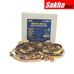 Matlock MTL6625950K Assorted Zinc Plated Hose Clips (Pk-50)