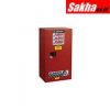 Justrite Sure-Grip® EX Combustibles Safety Cabinet For Paint And Ink 20 Gallon,1 Self-Close Door