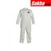 DUPONT NG120SWH6X002500 Collared Disposable Coveralls with Open Cuff