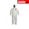 DUPONT NG127SWH6X0025NP Collared Disposable Coveralls with Elastic Cuff