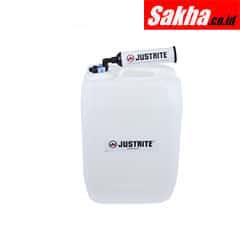 Justrite VaporTrap™ UN DOT Carboy W Filter Kit, 20L HDPE, 70mm Cap, 4 Ports 1 8 OD Tubing, 4 Ports 1 4 OD Tubing
