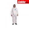 ANSELL 68-1800 Collared Coveralls with Elastic Cuff, Microporous