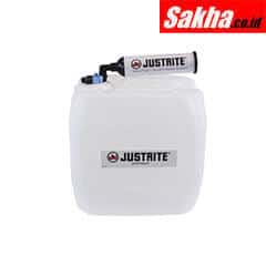 Justrite VaporTrap™ UN DOT Carboy W Filter Kit, 13.5L HDPE, 70mm Cap, 4 Ports 1 8 OD Tubing, 3 Ports 1 4 OD Tubing