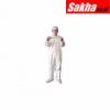 KEYSTONE CVL-KG-E-LRG Collared Disposable Coveralls with Elastic Cuff