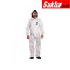 ANSELL 68-1800 Collared Coveralls with Elastic Cuff, Microporous Film