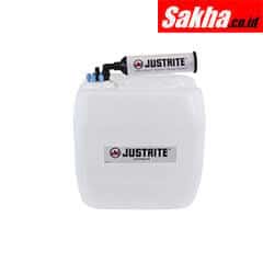 Justrite VaporTrap™ UN DOT Carboy W Filter Kit, 13.5L HDPE, 70mm Cap, 6 Ports 1 8 OD Tubing, 1 Port 1 4 Or 3 8 Hose Barb