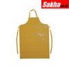 ANSELL 56-801 Chemical Resistant Bib Apron, Yellow, 50 Length, 35