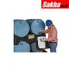 Justrite EcoPolyBlend™ Drum Management Stack Module Dispensing Shelf Optional, Forklift Channels, Polyethylene, Black