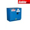 Justrite Sure-Grip® EX Undercounter Hazardous Material Stl Safety Cabinet 22 Gallon, 2 Self-Close Drs Royal Blue