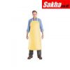 ANSELL 56-510 Chemical Resistant Bib Apron, Yellow, 45 Length, 33